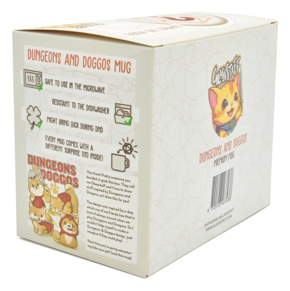 Glassstaff Gift Set Mug & Dice D20 Dungeons & Doggos [1]