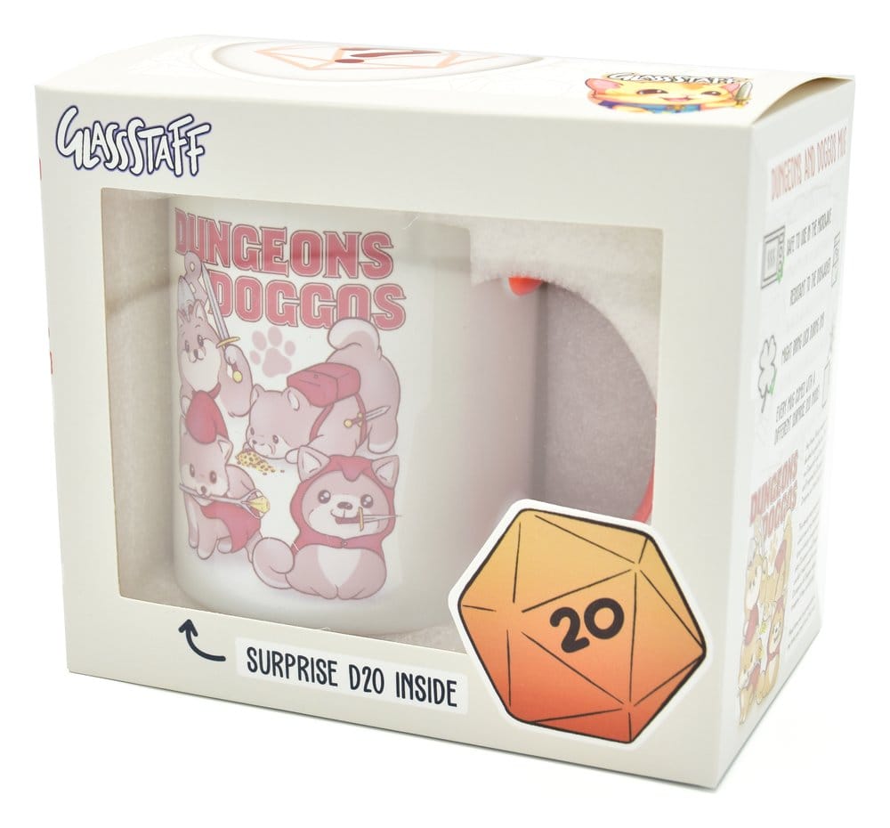 Glassstaff Gift Set Mug & Dice D20 Dungeons & Doggos [2]