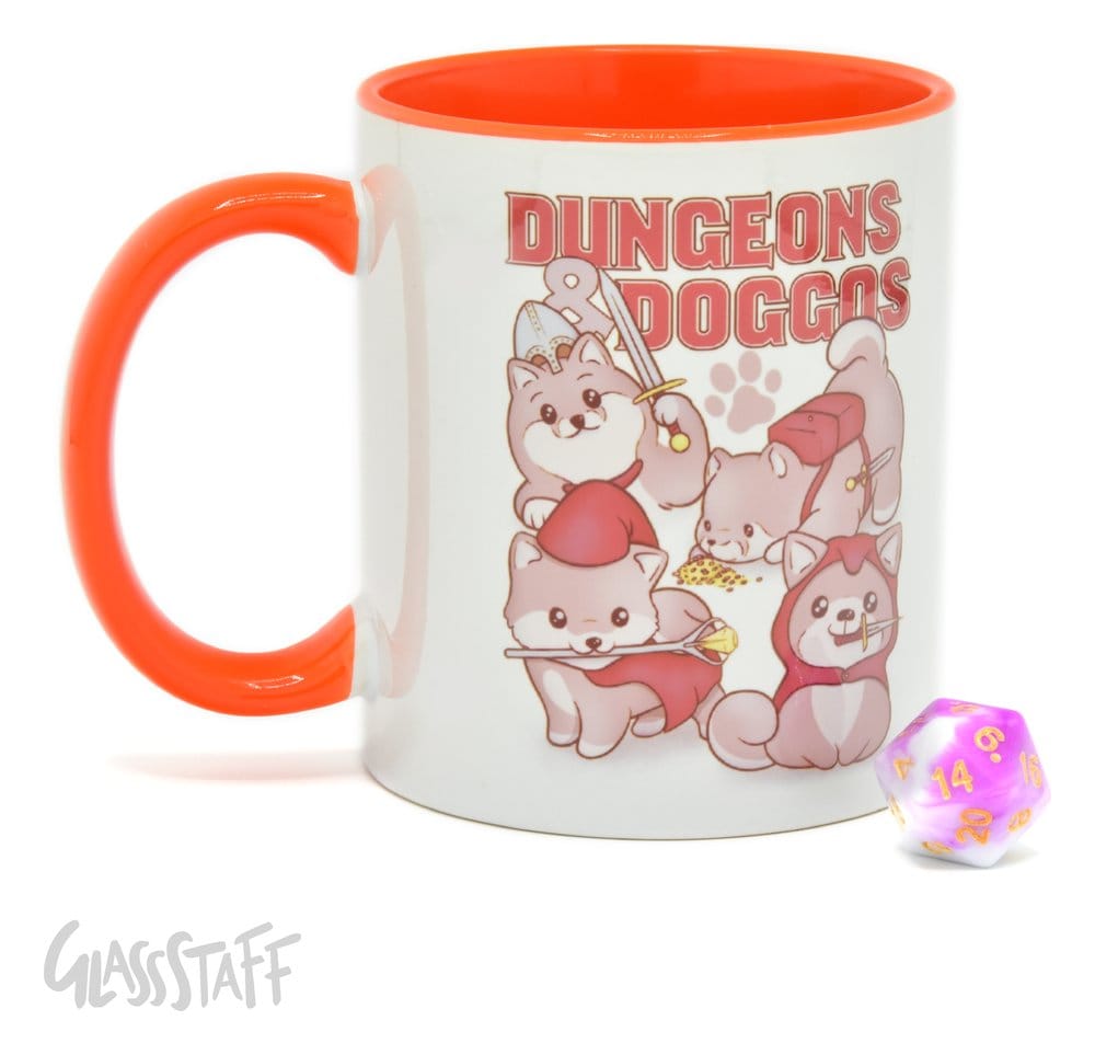 Glassstaff Gift Set Mug & Dice D20 Dungeons & Doggos [3]