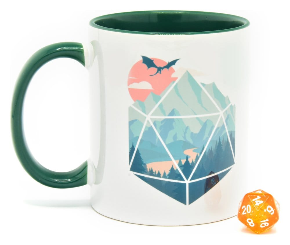 Glassstaff Gift Set Mug & Dice D20 A D20 Scene [0]