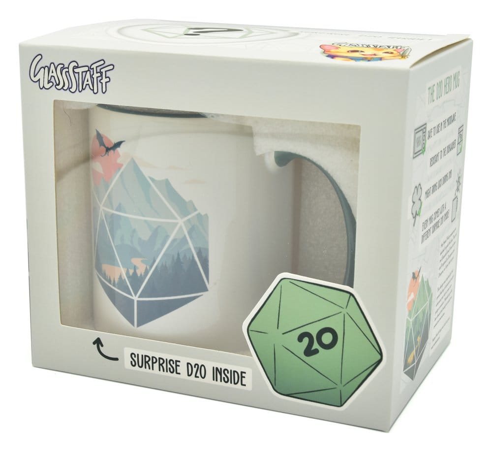 Glassstaff Gift Set Mug & Dice D20 A D20 Scene [2]