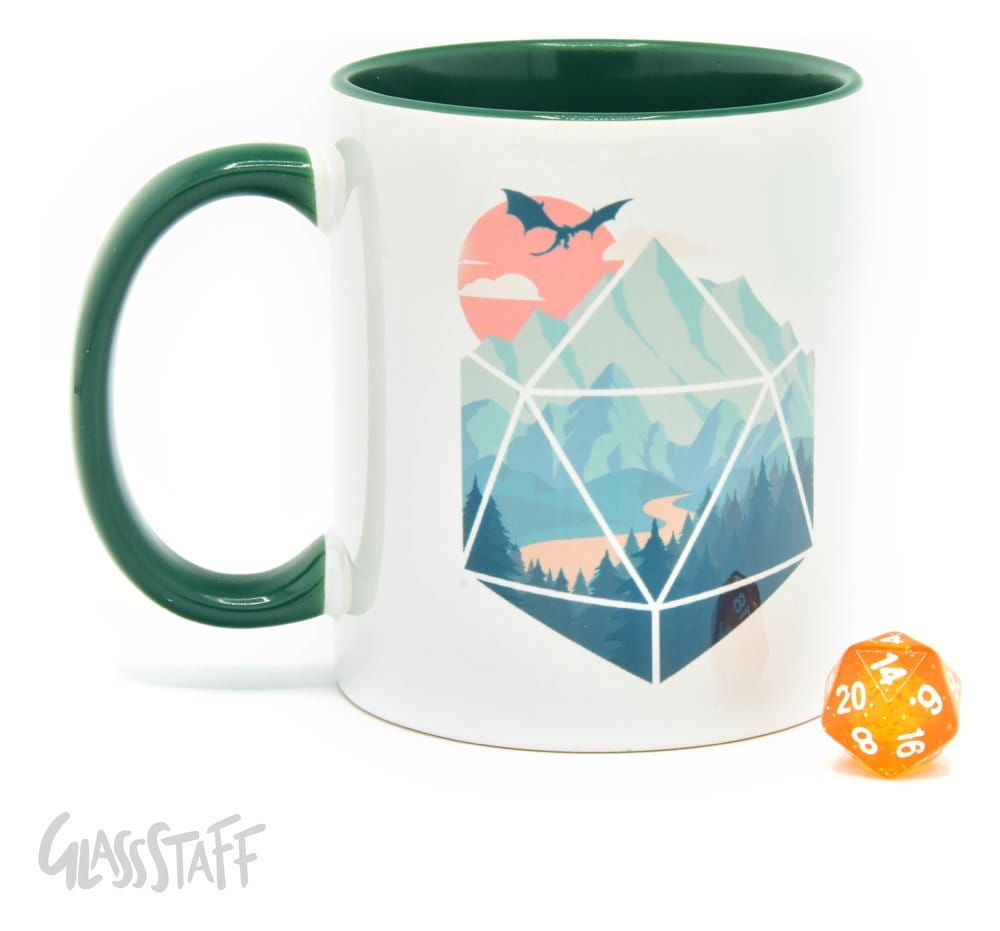 Glassstaff Gift Set Mug & Dice D20 A D20 Scene [3]