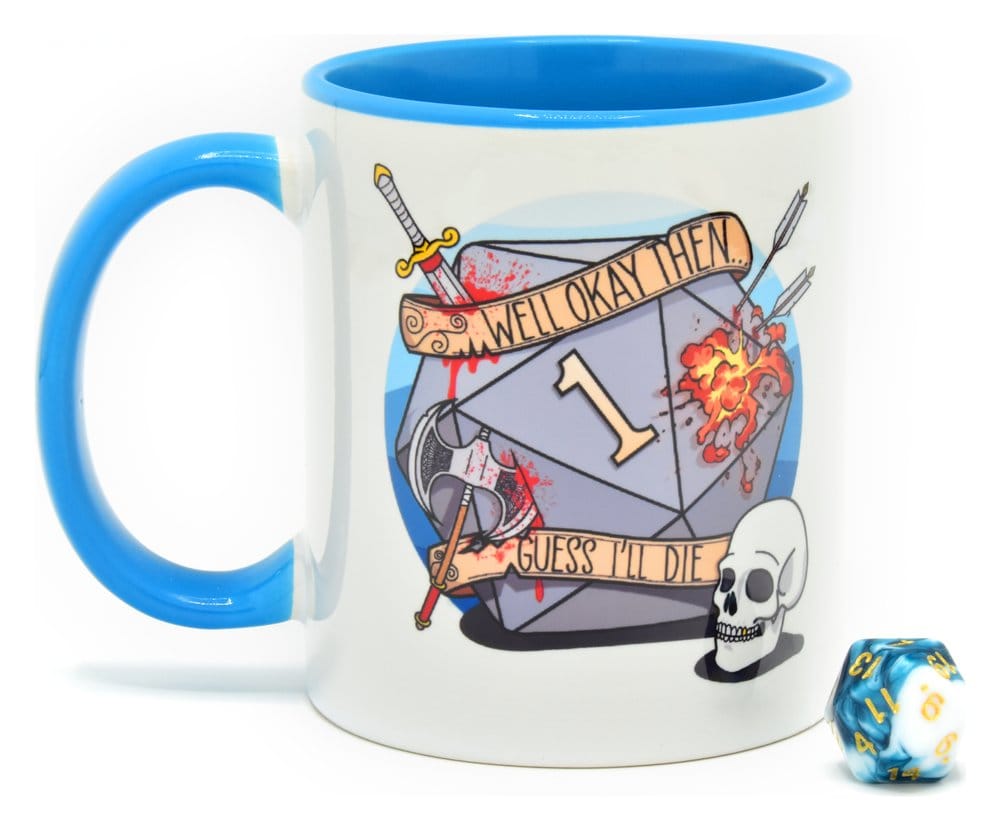 Glassstaff Gift Set Mug & Dice D20 Guess I'll Die [0]