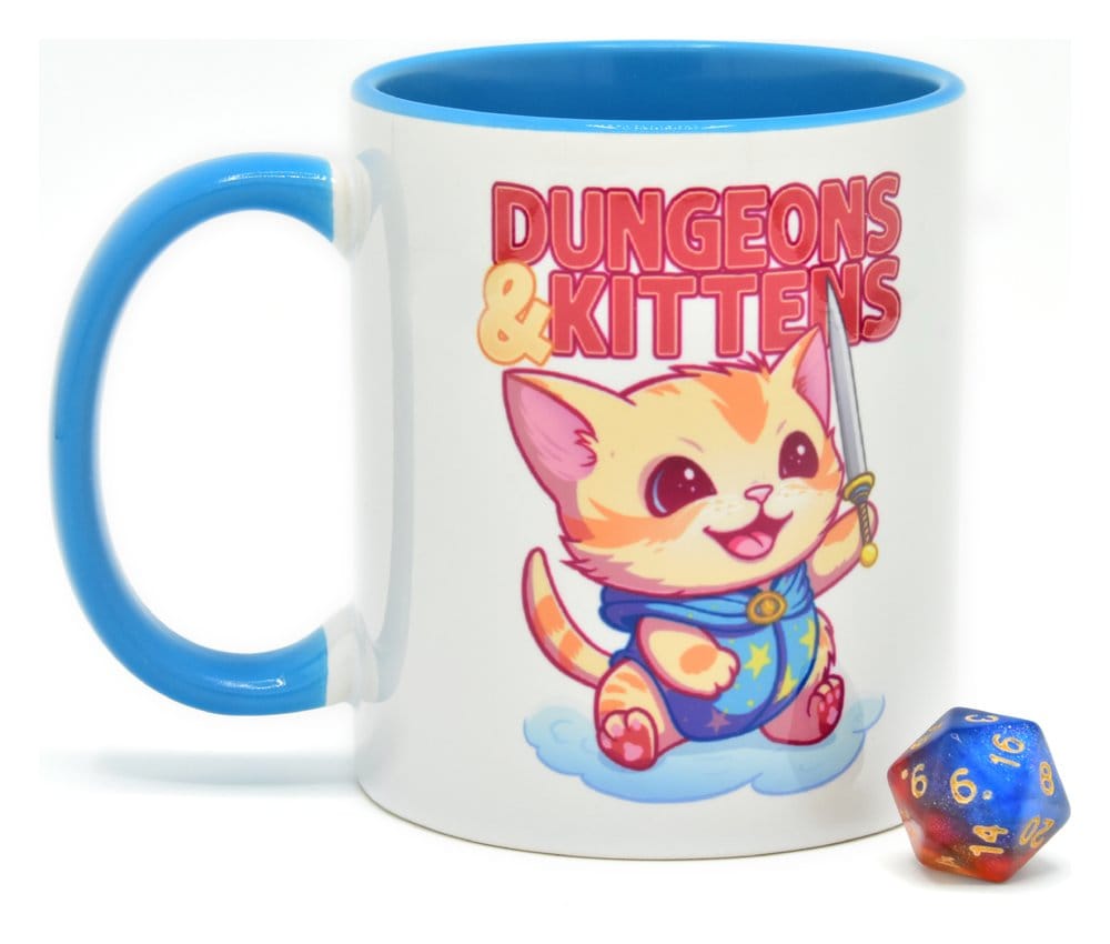 Glassstaff Gift Set Mug & Dice D20 Dungeons & Kittens [0]