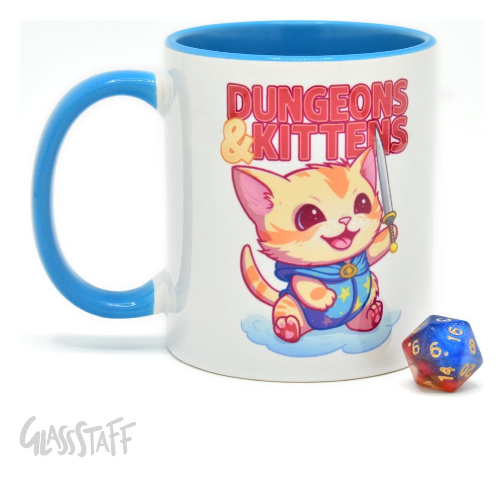 Glassstaff Gift Set Mug & Dice D20 Dungeons & Kittens [3]