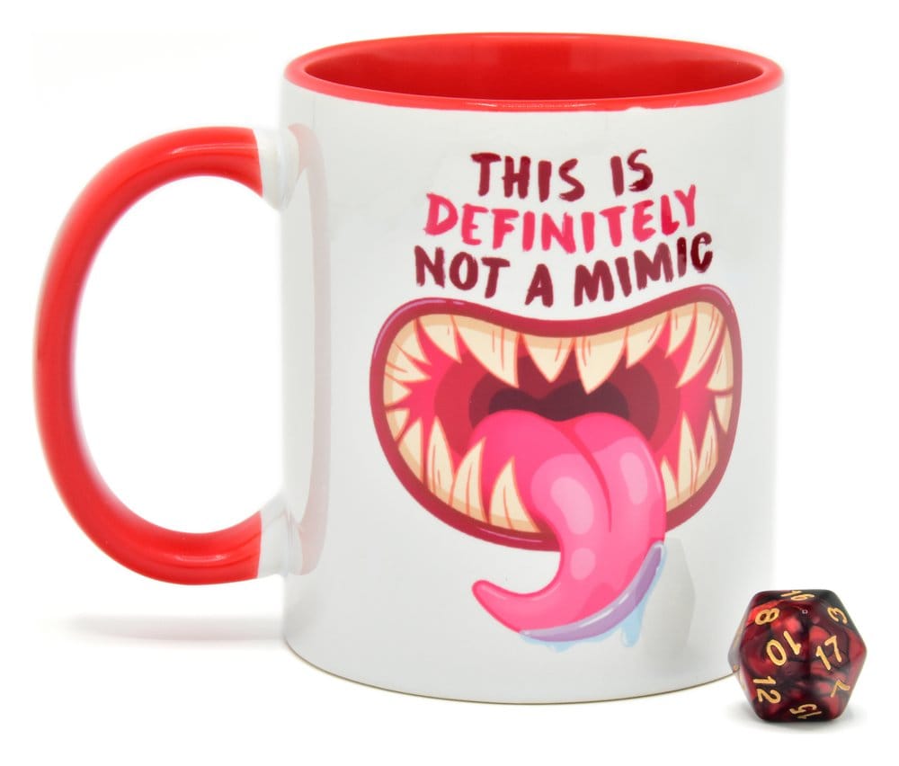 Glassstaff Gift Set Mug & Dice D20 Not a Mimic [0]