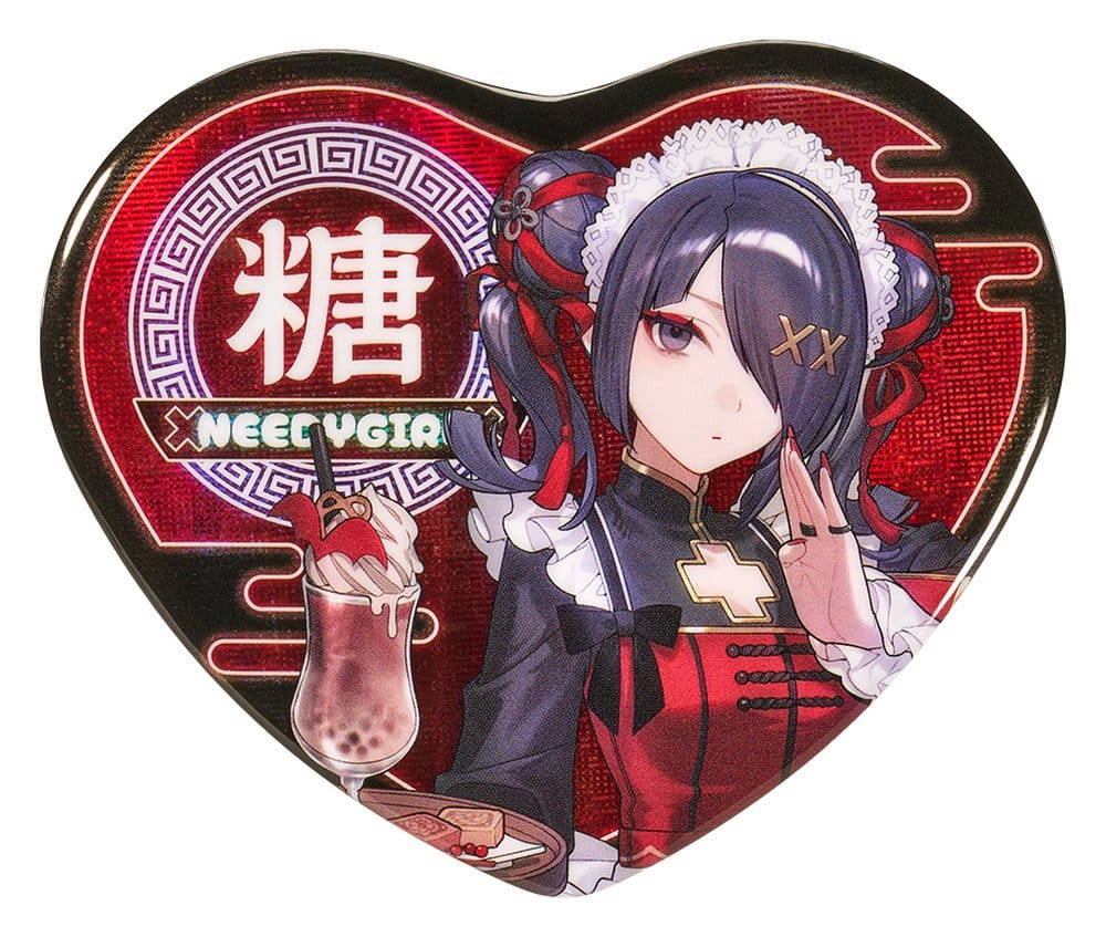 Needy Streamer Overload Needy Streamer Chinese Restaurant Series Heart-Shaped Pinback Button Ame [4]
