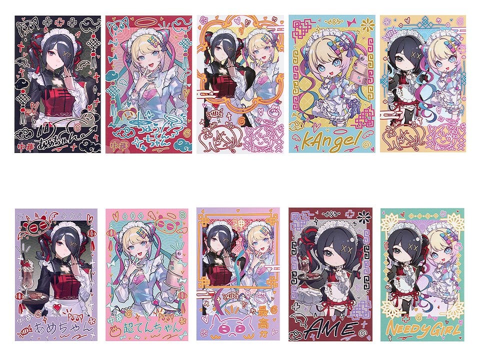Needy Streamer Overload Needy Streamer Chinese Restaurant Series Trading Cards Collectible Instant Photo-Style 5 x 9 cm Blind Box Assortment (10) [3]