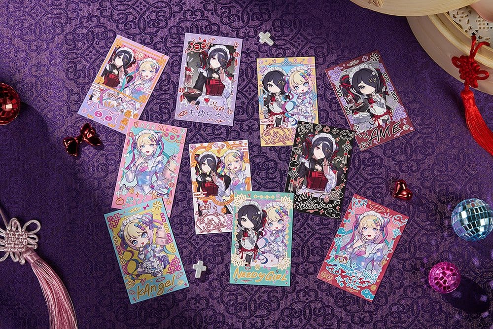 PRECOMENZI - Needy Streamer Overload Needy Streamer Chinese Restaurant Series Trading Cards Collectible Instant Photo-Style 5 x 9 cm Blind Box Assortment (10)