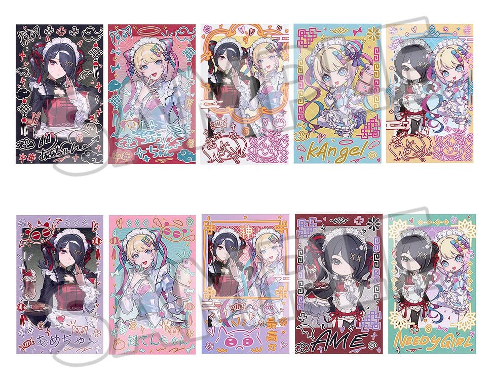 Needy Streamer Overload Needy Streamer Chinese Restaurant Series Trading Cards Collectible Instant Photo-Style 5 x 9 cm Blind Box Assortment (10) [1]