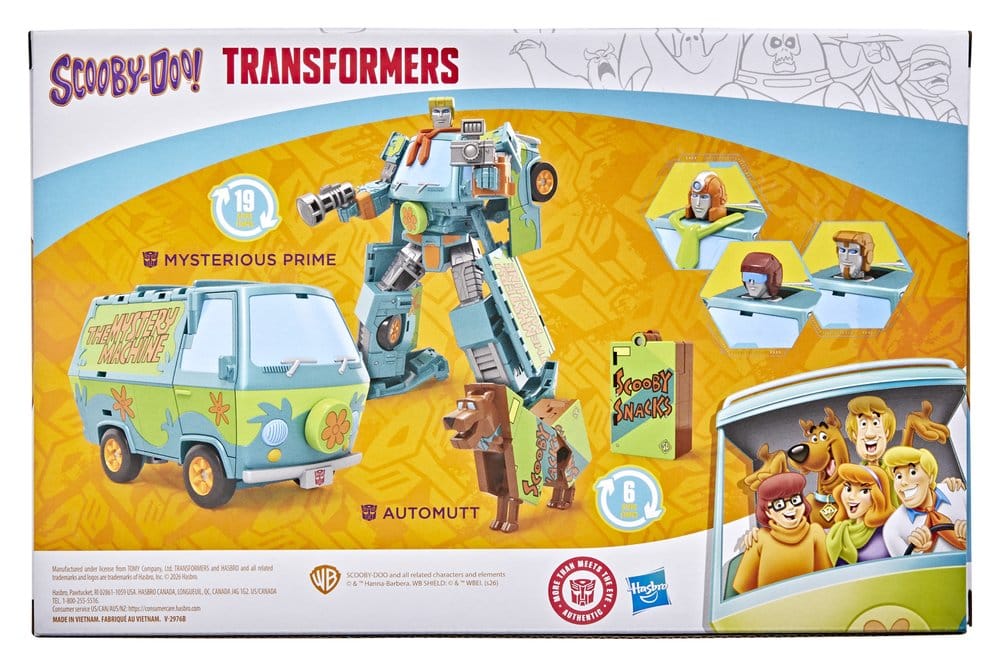 Jucarii - Transformers x Scooby-Doo Action Figure 2-Pack Mysterious Prime & Automutt 15 cm