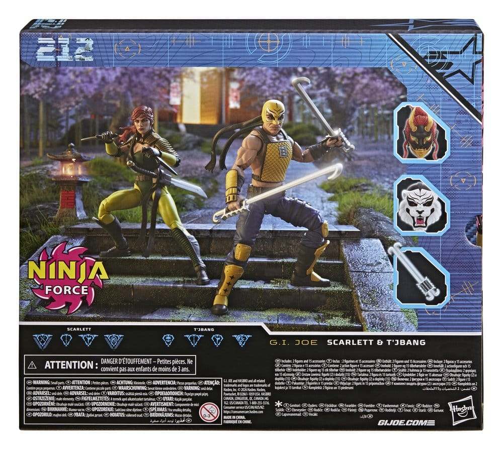 G.I. Joe Classified Series Action Figure 2-Pack #212 Ninja Force Scarlett & T'Jbang 15 cm [0]