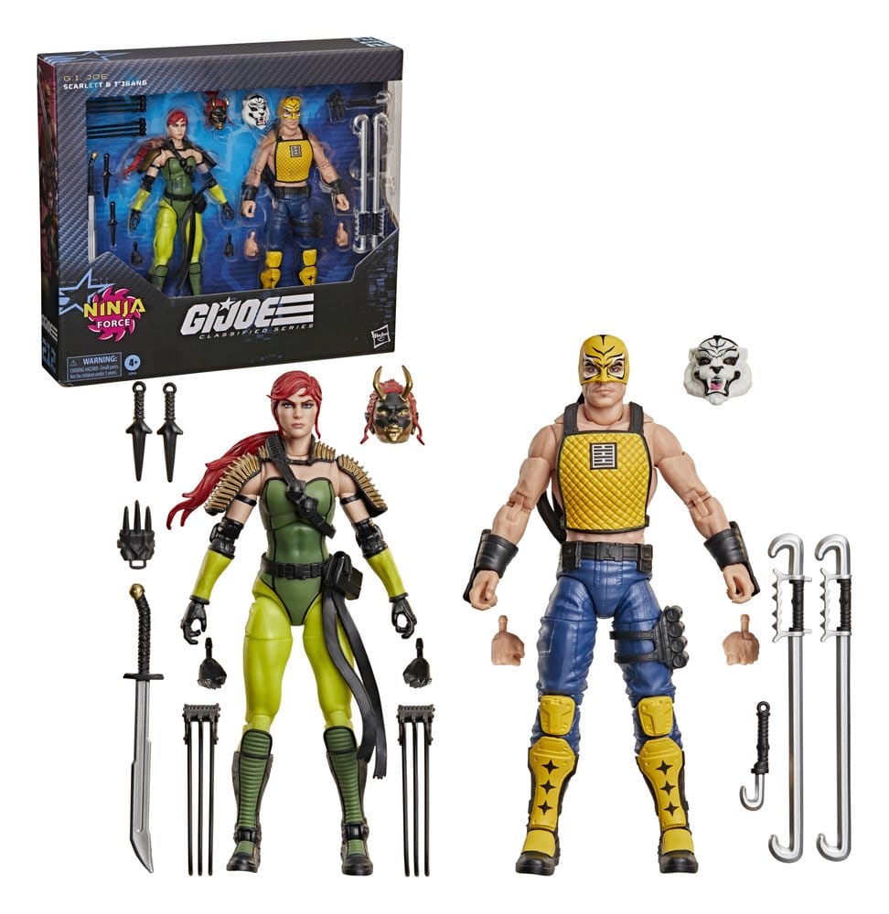 G.I. Joe Classified Series Action Figure 2-Pack #212 Ninja Force Scarlett & T'Jbang 15 cm [1]