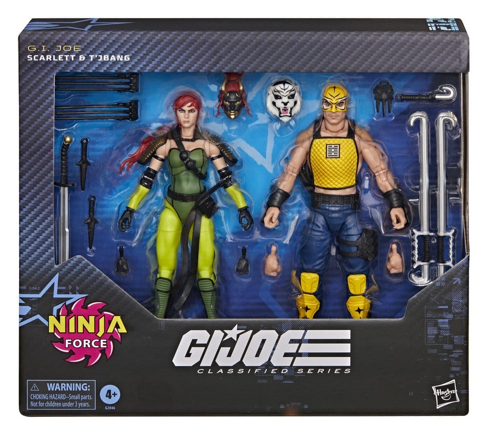 G.I. Joe Classified Series Action Figure 2-Pack #212 Ninja Force Scarlett & T'Jbang 15 cm [3]