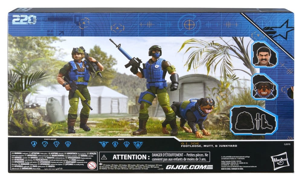 PRECOMENZI - G.I. Joe Classified Series Action Figure 3-Pack #220 Mad Marauders: Footloose & Mutt & Junkyard 15 cm