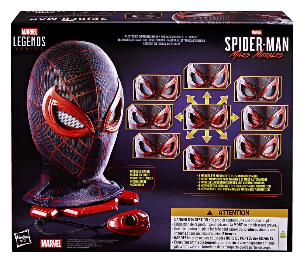 PRECOMENZI - Spider-Man: Miles Morales Marvel Legends Electronic Expressive Mask