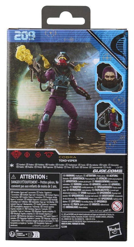 Jucarii - G.I. Joe Classified Series Action Figure #209 Toxo-Viper 15 cm