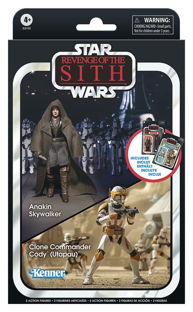 Star Wars Episode III Vintage Collection Action Figure 2-Pack Anakin Skywalker & Clone Commander Cody (Utapau) 10 cm [6]