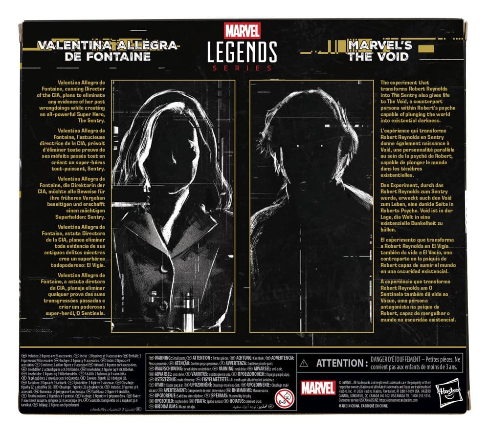 Jucarii - Thunderbolts Marvel Legends Action Figure 2-Pack Valentina Allegra de Fontaine & Marvel's The Void 15 cm