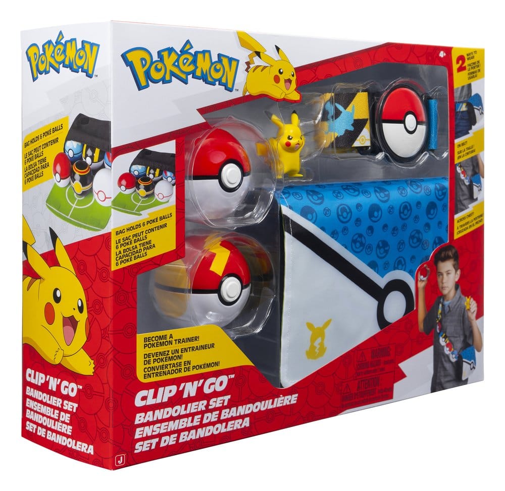 PRECOMENZI - Pokémon Clip 'n' Go Bandolier Set Pikachu