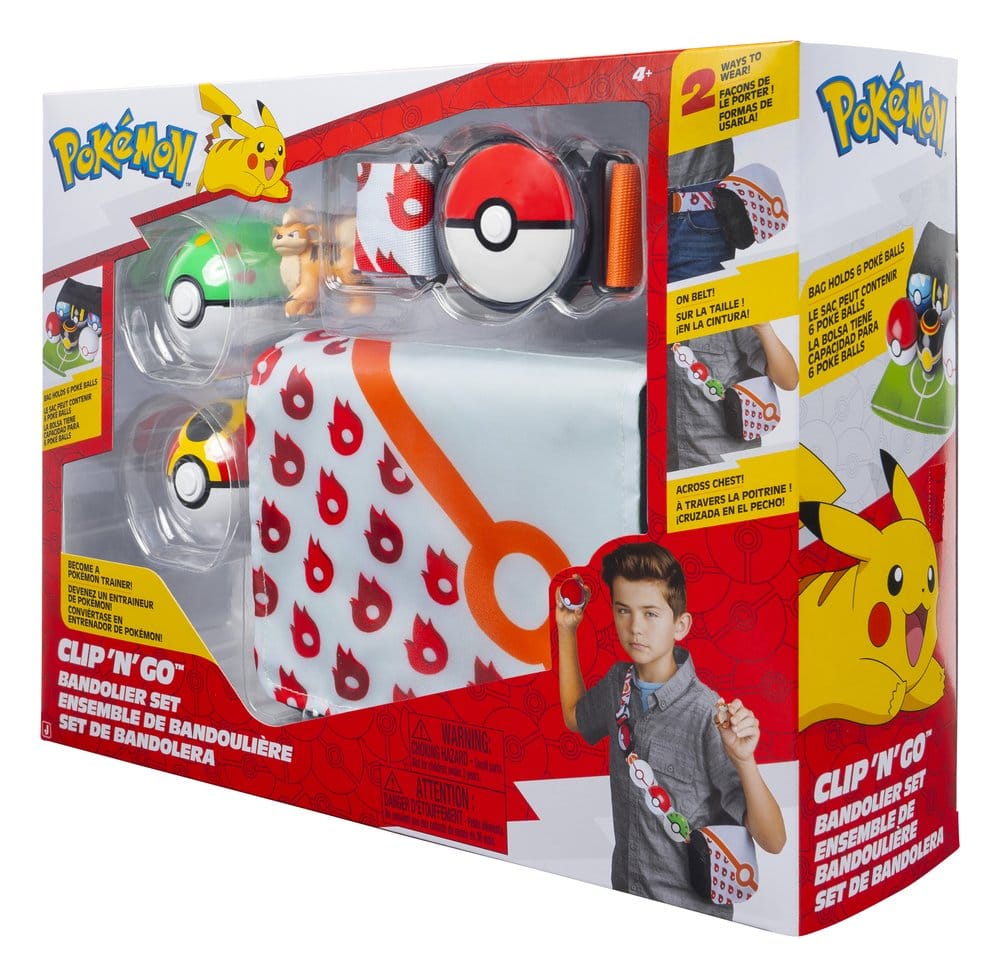 PRECOMENZI - Pokémon Clip 'n' Go Bandolier Set Growlithe