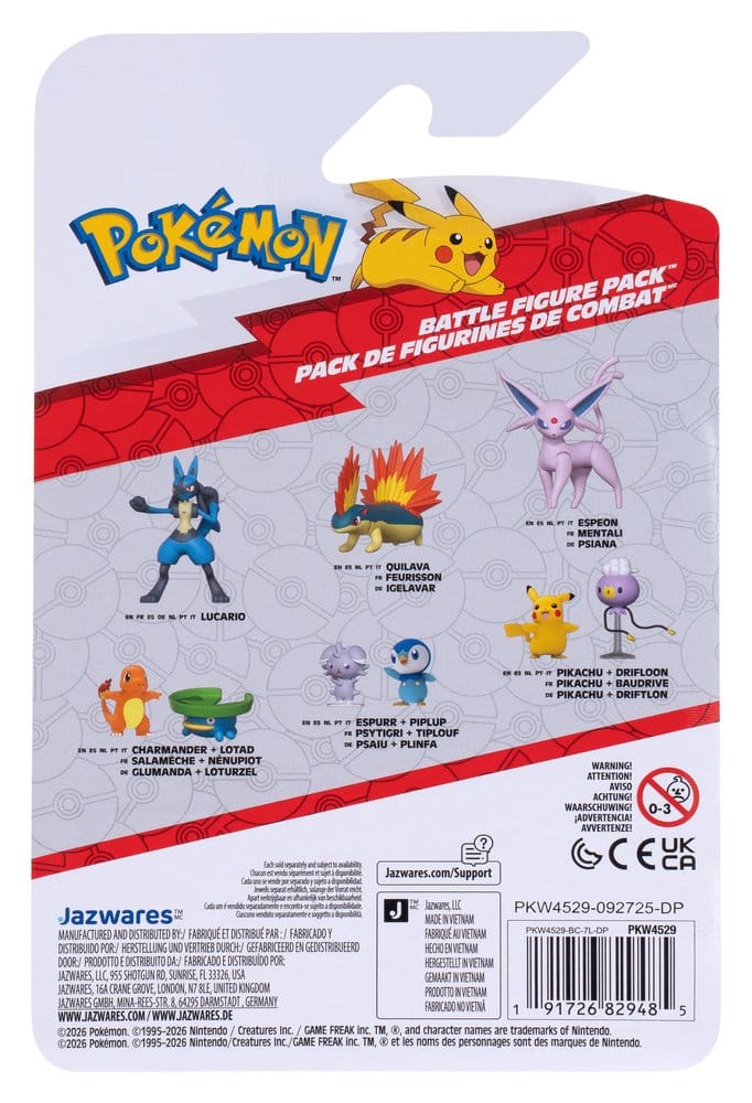 Pokémon Battle Figure 2-Pack Lotad & Charmander [6]