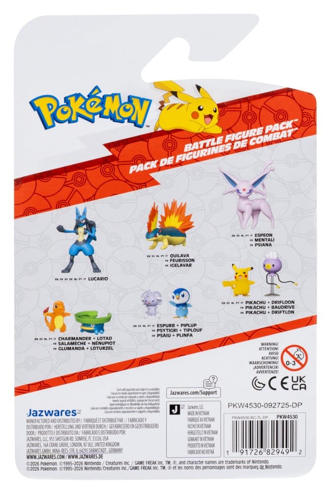 PRECOMENZI - Pokémon Battle Figure 2-Pack Espurr & Piplup