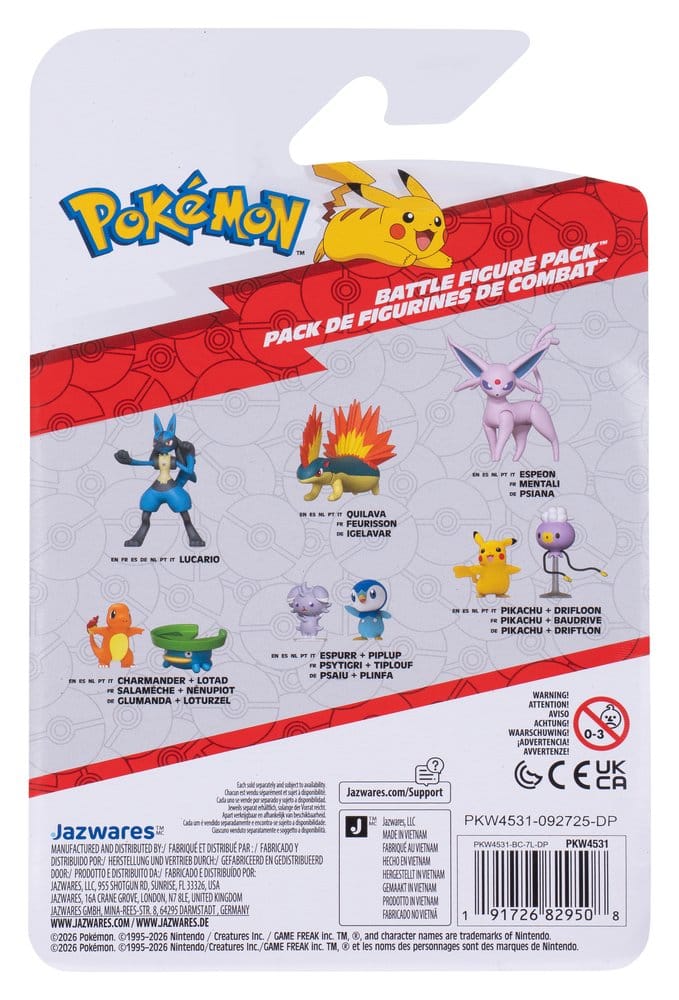 Pokémon Battle Figure 2-Pack Drifloon & Pikachu [4]
