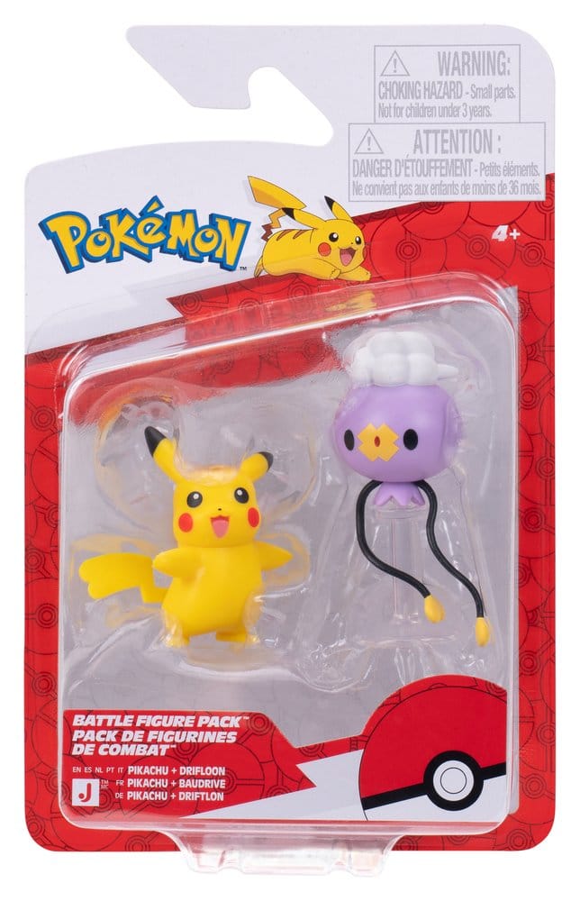 Pokémon Battle Figure 2-Pack Drifloon & Pikachu [5]