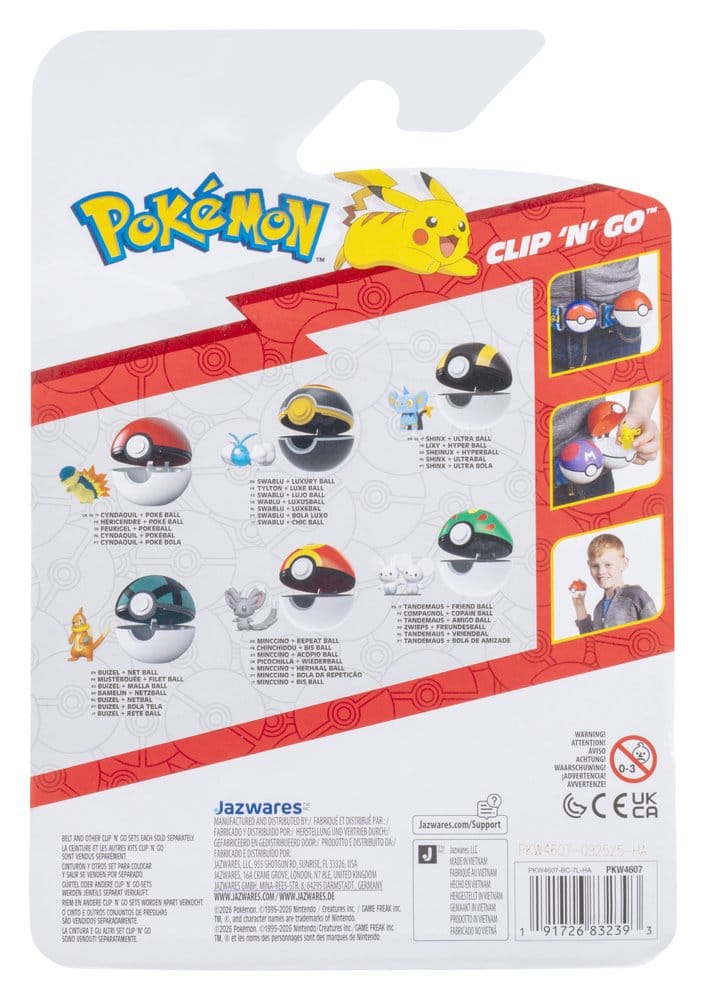 PRECOMENZI - Pokémon Clip 'n' Go Action Figure Shinx & Ultra Ball