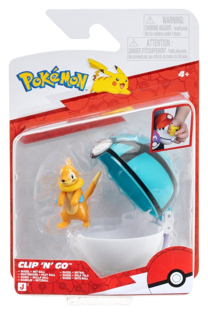 Pokémon Clip 'n' Go Action Figure Buizel & Net Ball [2]