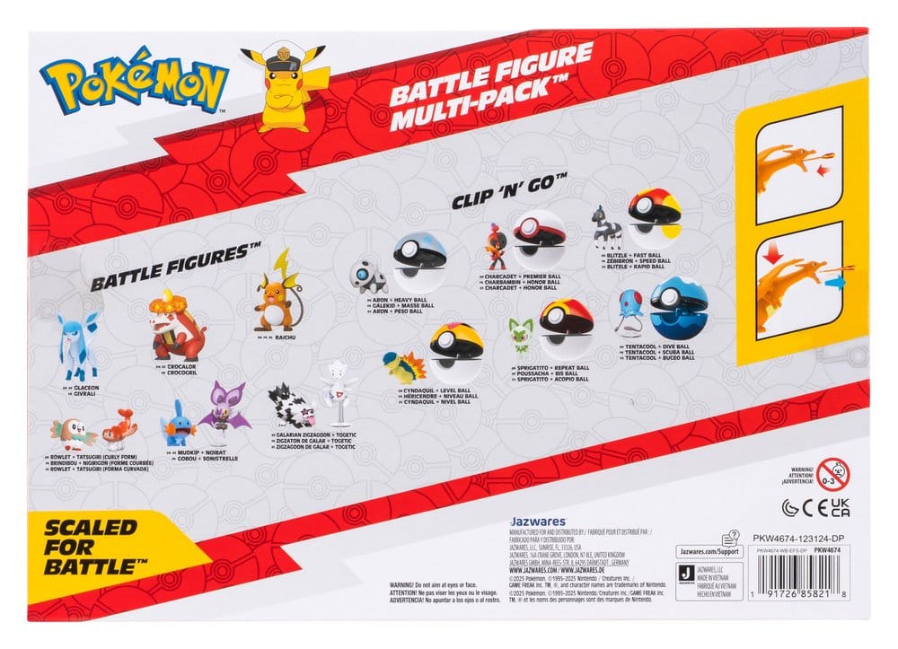 Pokémon Battle Figure Action Figures 6-Pack Multi-Pack [8]