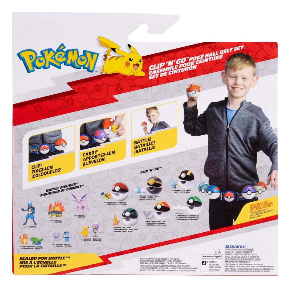 PRECOMENZI - Pokémon Toy Clip 'n' Go Belt Set Fennekin