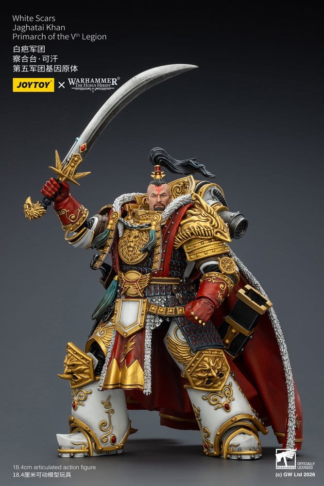 Warhammer The Horus Heresy Action Figure White Scars Jaghatai Khan Primarch of the Vth Legion 19 cm [4]