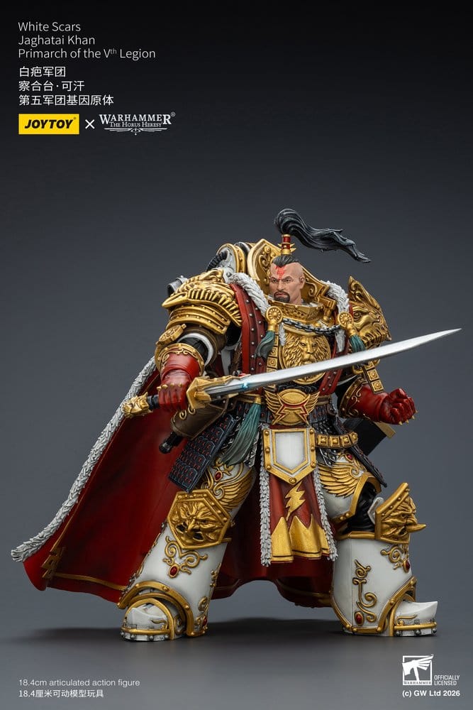 Warhammer The Horus Heresy Action Figure White Scars Jaghatai Khan Primarch of the Vth Legion 19 cm [5]