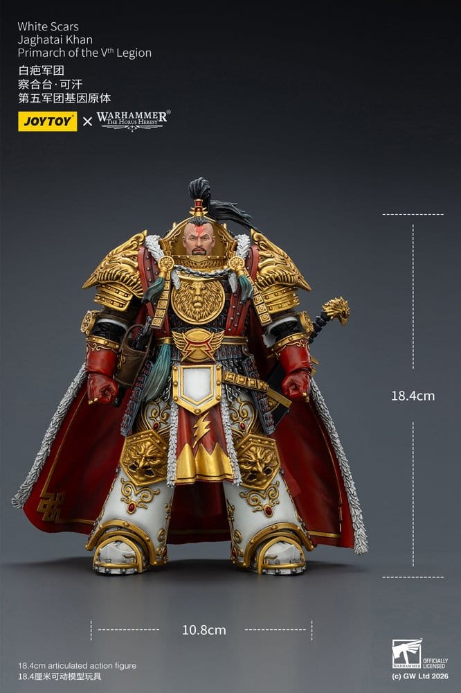 Warhammer The Horus Heresy Action Figure White Scars Jaghatai Khan Primarch of the Vth Legion 19 cm [9]