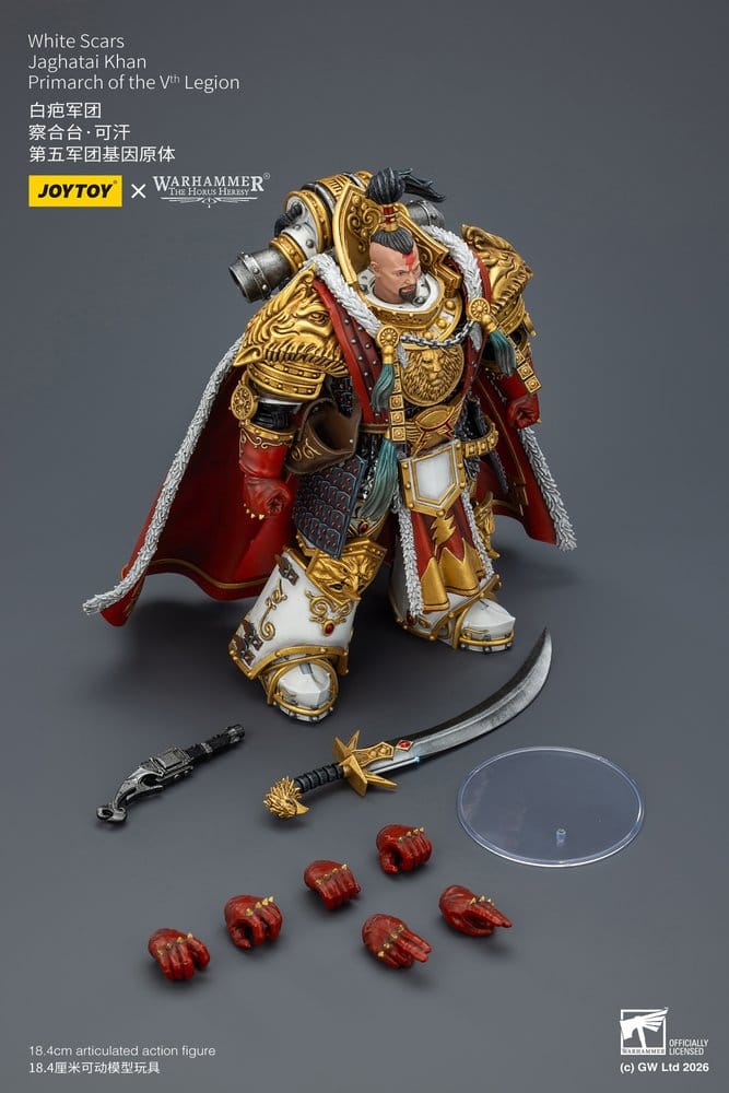 Warhammer The Horus Heresy Action Figure White Scars Jaghatai Khan Primarch of the Vth Legion 19 cm [10]