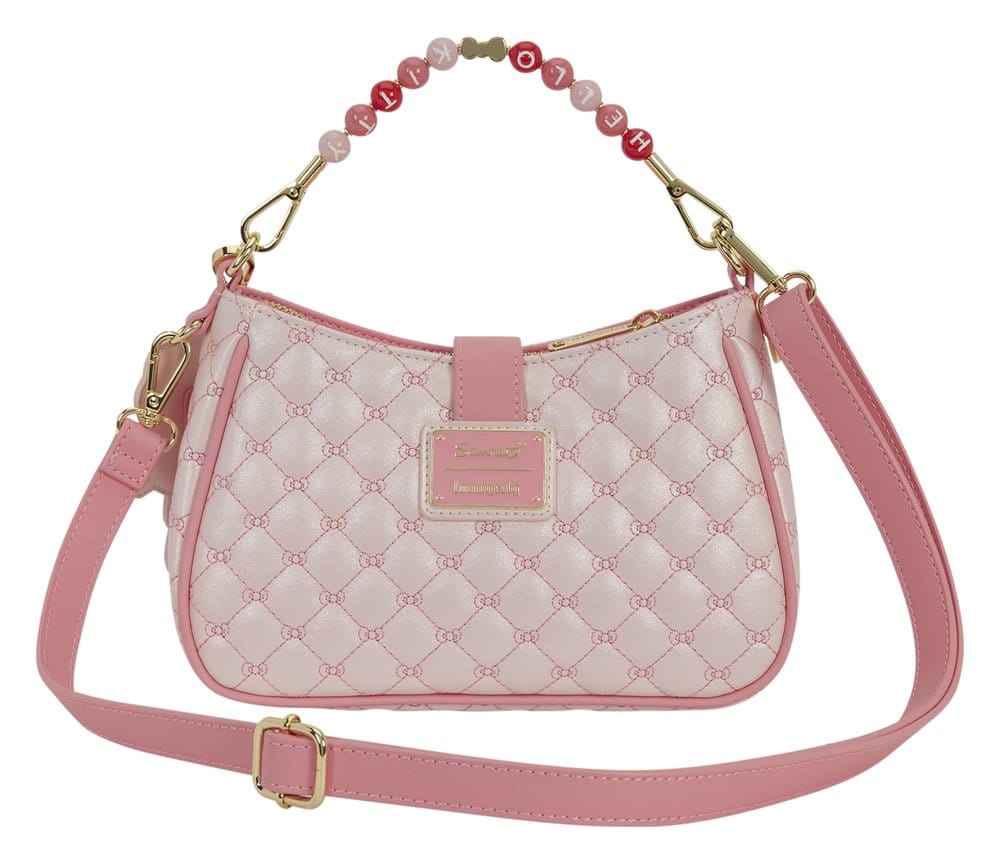 Sanrio by Loungefly Crossbody with Beaded Handle & Bag Charm Hello Kitty Quilted [2]