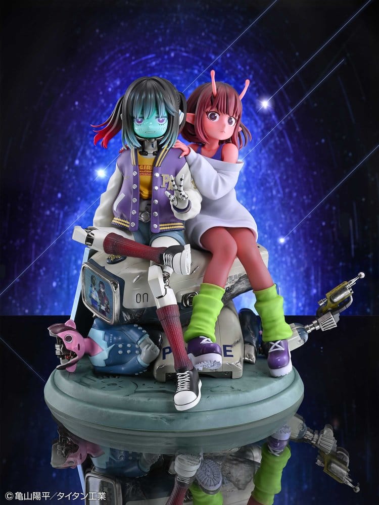 PRECOMENZI - Milky Subway The Galactic Limited Express PVC Figures 2-Pack Chiharu & Makina 18 cm