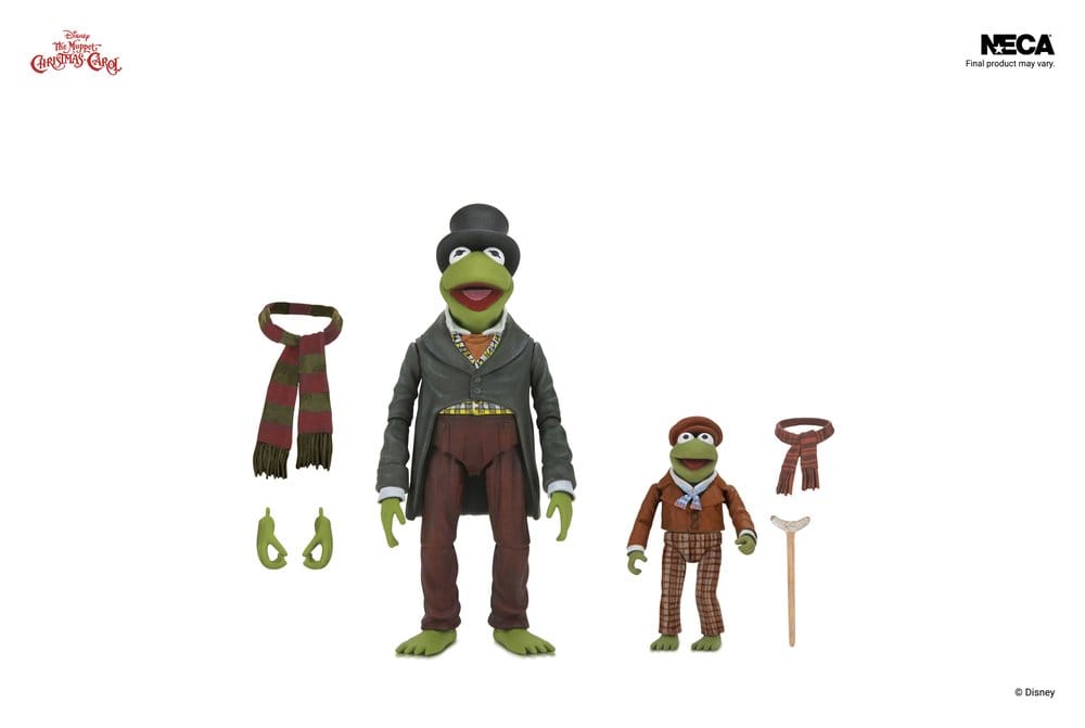 Jucarii - The Muppet Christmas Carol Ultimate Action Figures 2-Pack Kermit as Bob Cratchit & Robin as Tiny Tim 18 cm