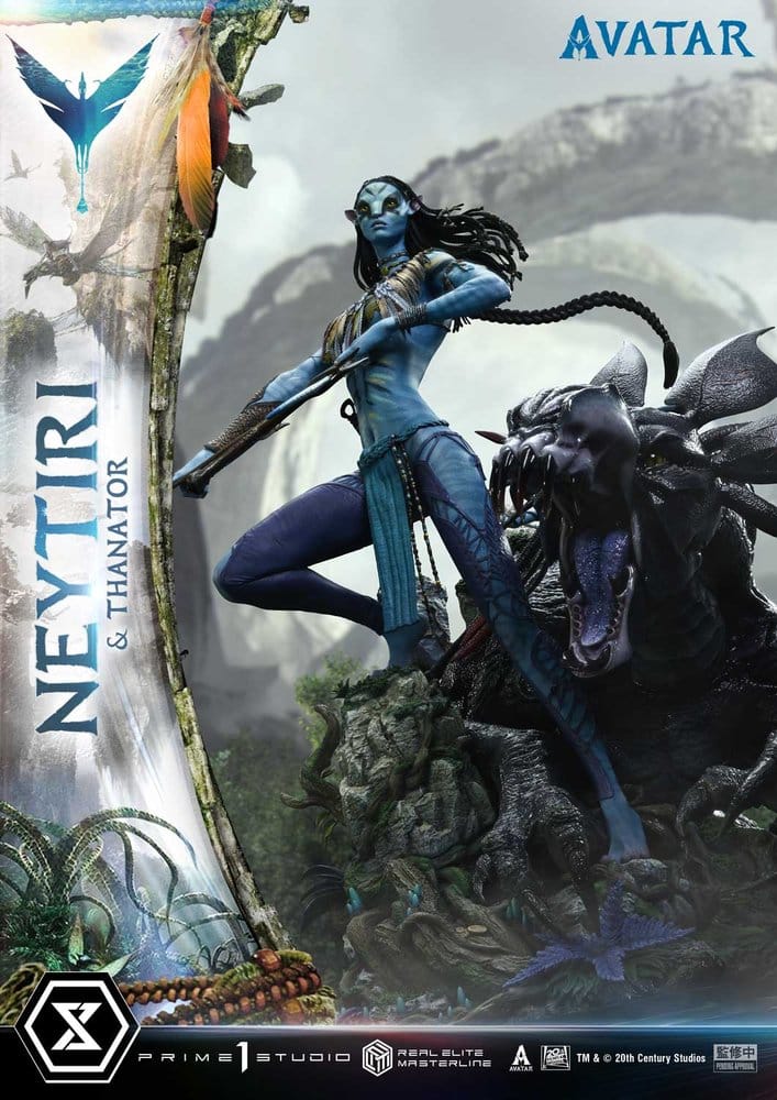 Avatar (Film) Real Elite Masterline Series Statue 1/4 Neytiri & Thanator Deluxe Version 75 cm [22]