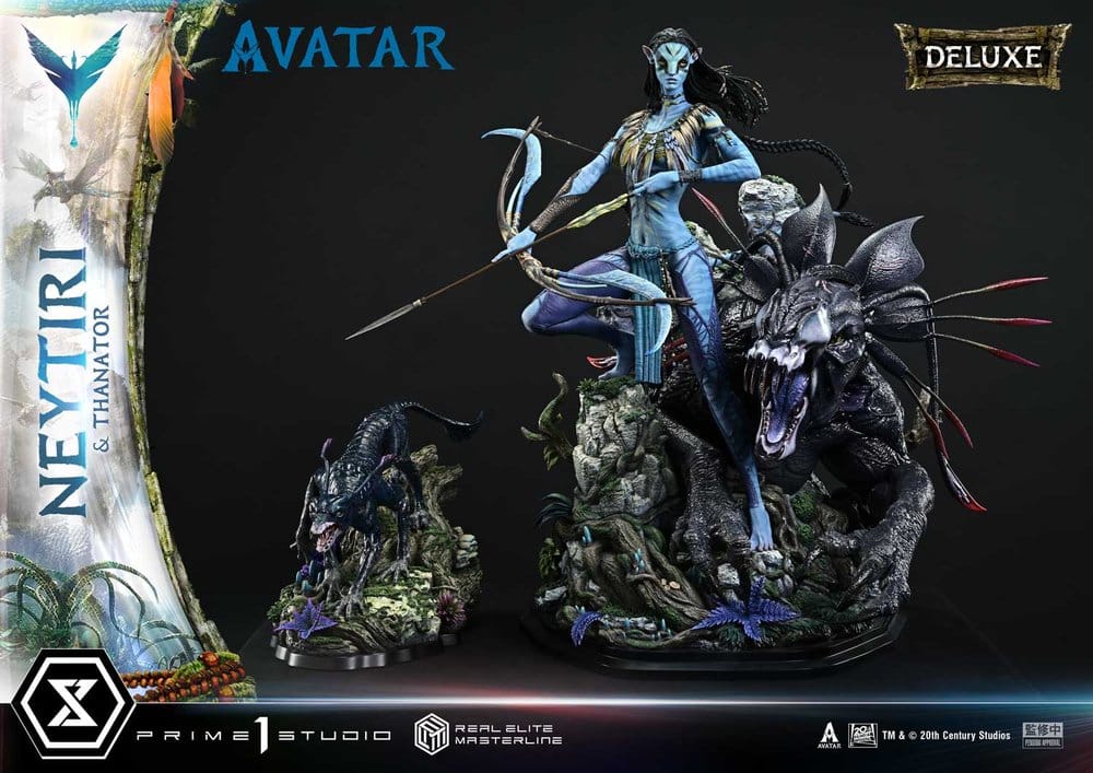 Avatar (Film) Real Elite Masterline Series Statue 1/4 Neytiri & Thanator Deluxe Bonus Version 75 cm [9]