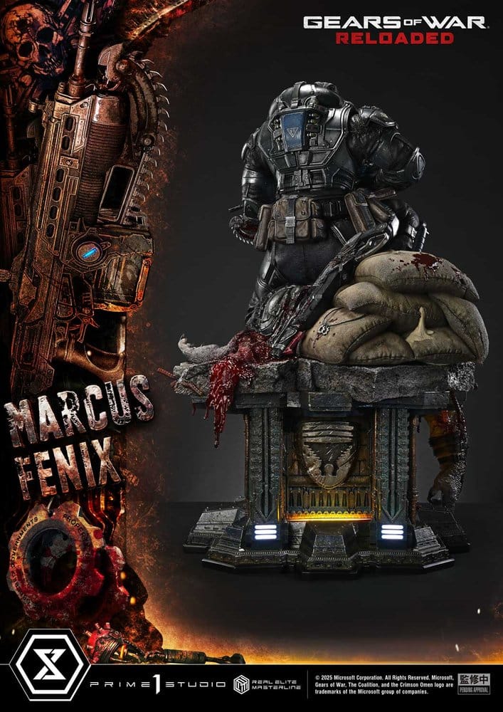 Gears of War: Reloaded Real Elite Masterline Series Statue 1/3 Marcus Fenix Ultimate Version 97 cm [8]