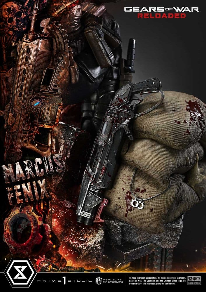 Gears of War: Reloaded Real Elite Masterline Series Statue 1/3 Marcus Fenix Ultimate Version 97 cm [12]