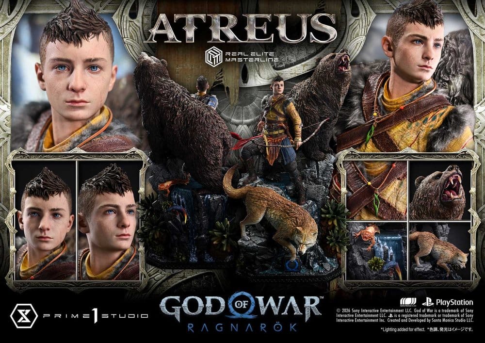 God of War: Ragnarok Real Elite Masterline Statue 1/3 Atreus 96 cm [0]