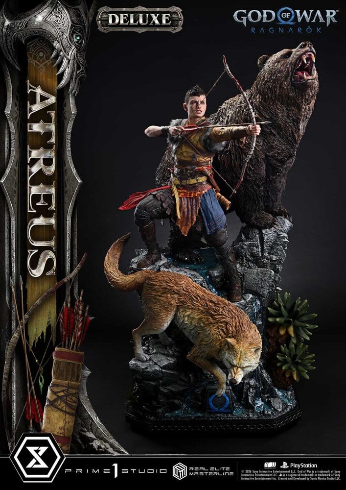 God of War: Ragnarok Real Elite Masterline Statue 1/3 Atreus Deluxe Version 96 cm [5]