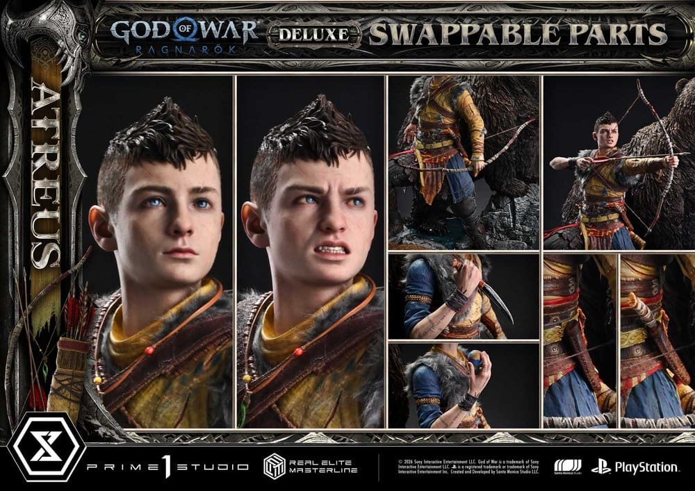 God of War: Ragnarok Real Elite Masterline Statue 1/3 Atreus Deluxe Version 96 cm [1]
