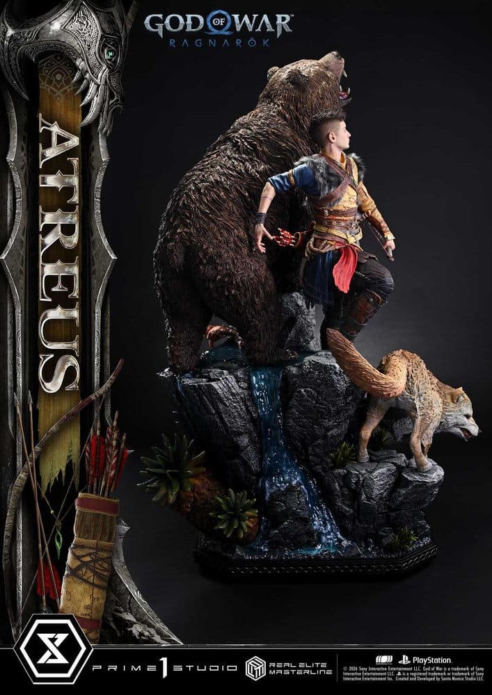 God of War: Ragnarok Real Elite Masterline Statue 1/3 Atreus Deluxe Version 96 cm [3]