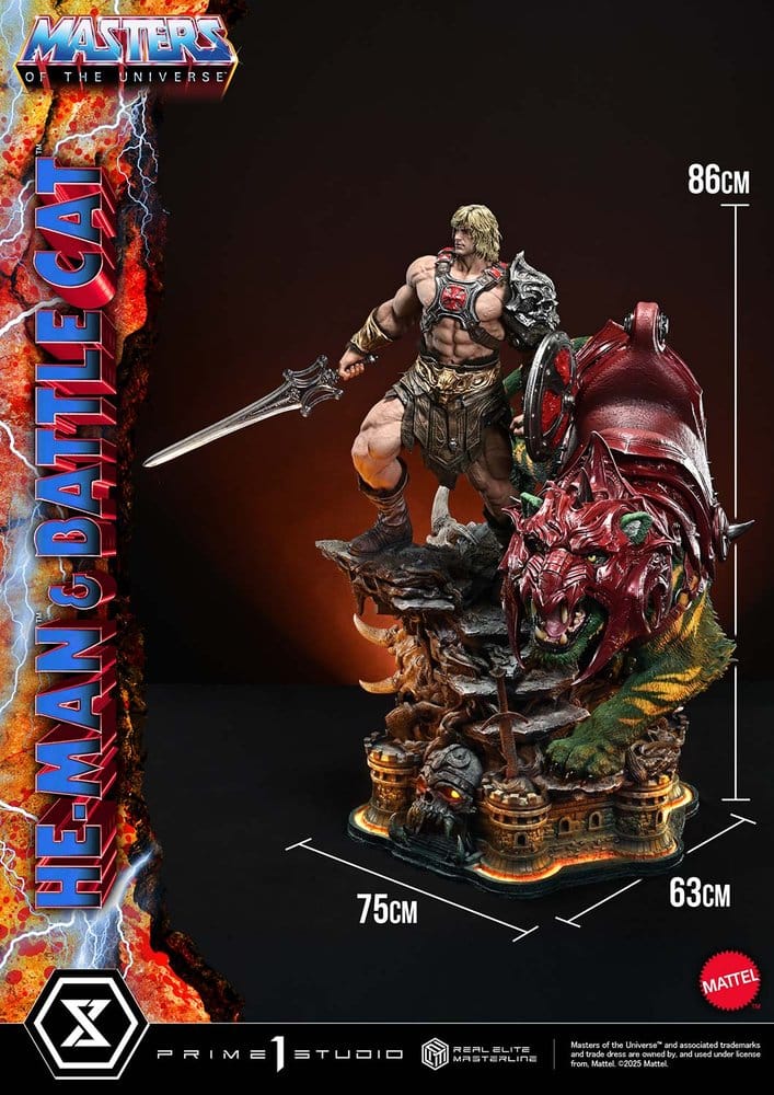 Masters of the Universe Real Elite Masterline Series Statue 1/4 He-Man & Battle Cat 86 cm [1]