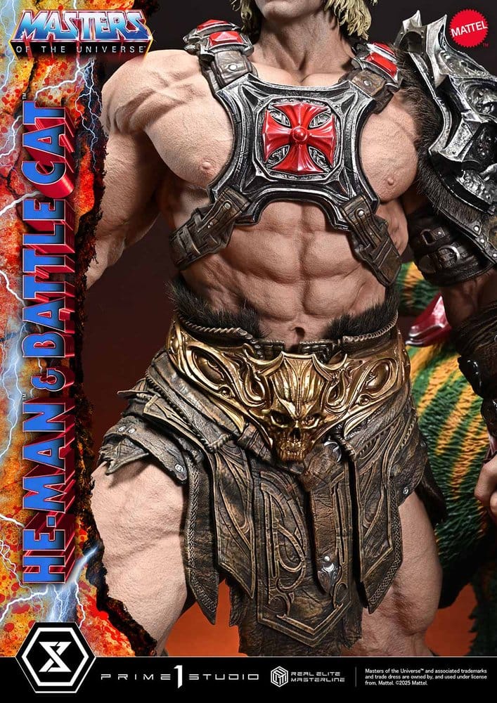 Masters of the Universe Real Elite Masterline Series Statue 1/4 He-Man & Battle Cat 86 cm [7]